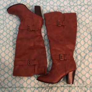 Tall Heeled Boots Wide